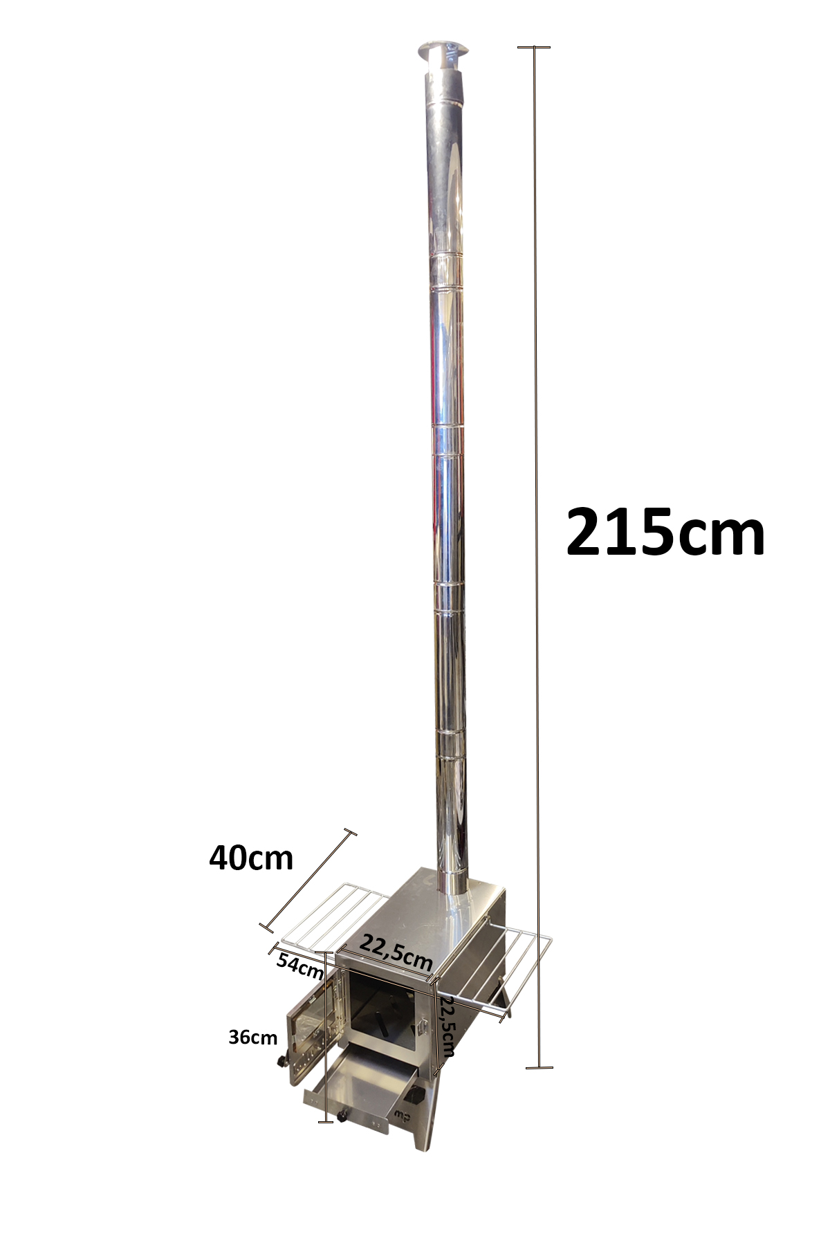 Krom Lüks Çadır Sobası - 4