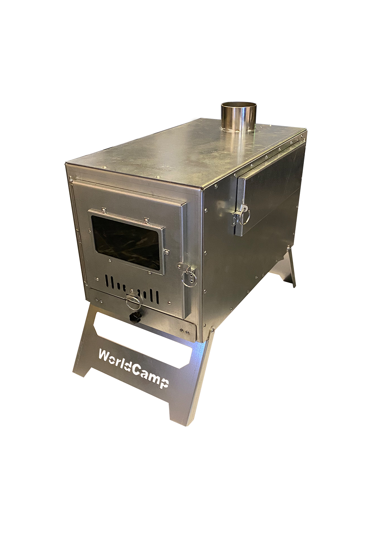 Galvanizli Kuzineli Kül Hazneli Çadır Sobası - 2
