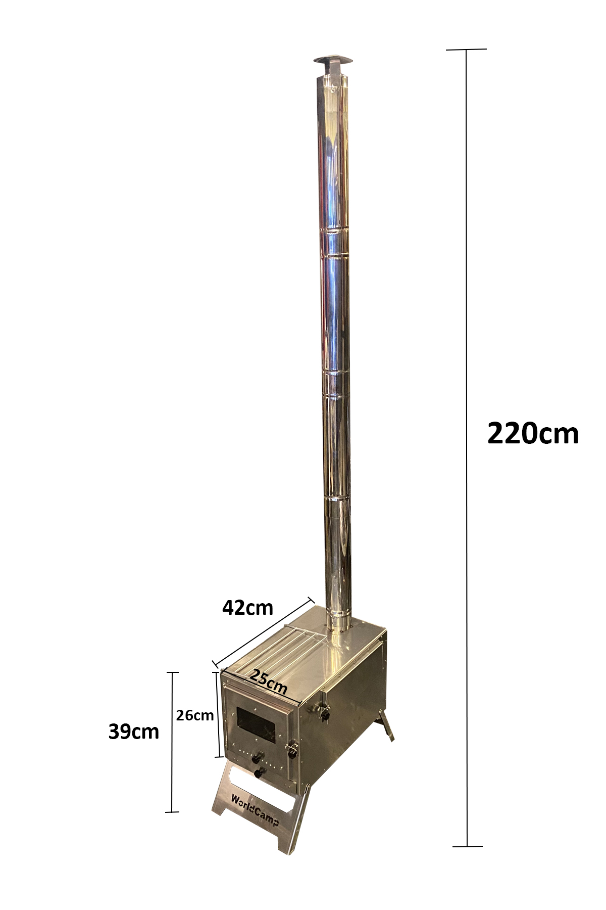 Krom Kül Tepsili Kuzineli Çadır Sobası - 4