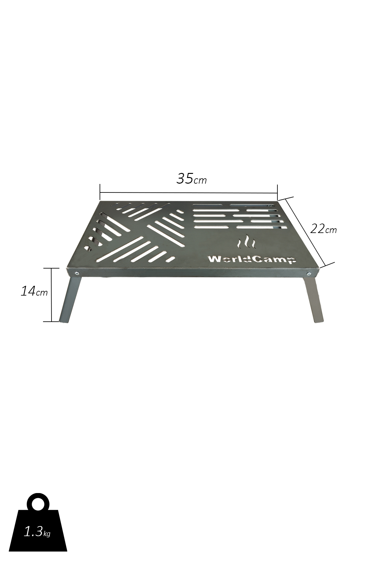 Katlanabilir Çelik Ateş Üstü Izgara (Küçük Boy) - 1