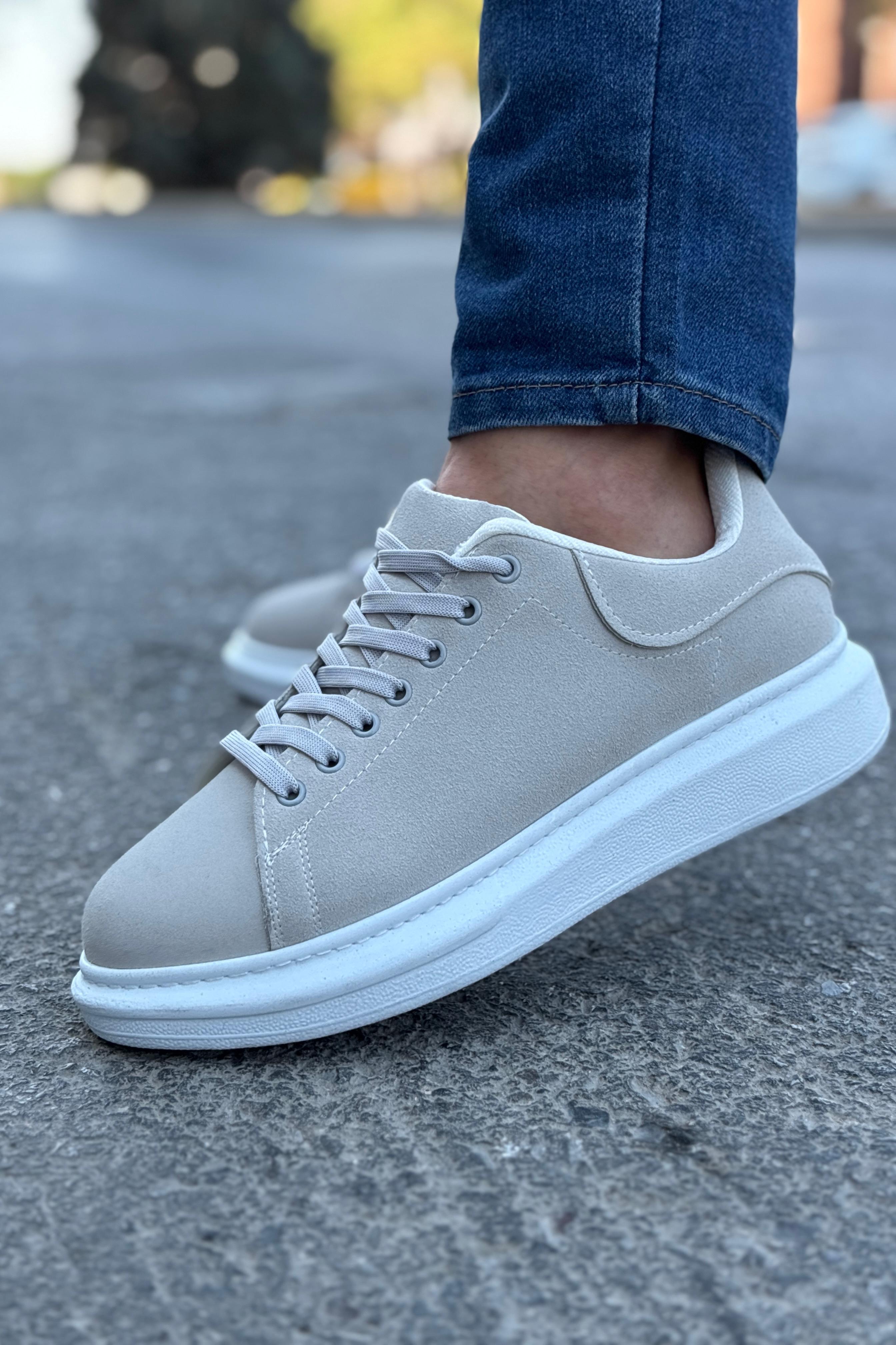 Luis a Costa LC101 Gri Suet Bağcıklı Erkek Ayakkabı