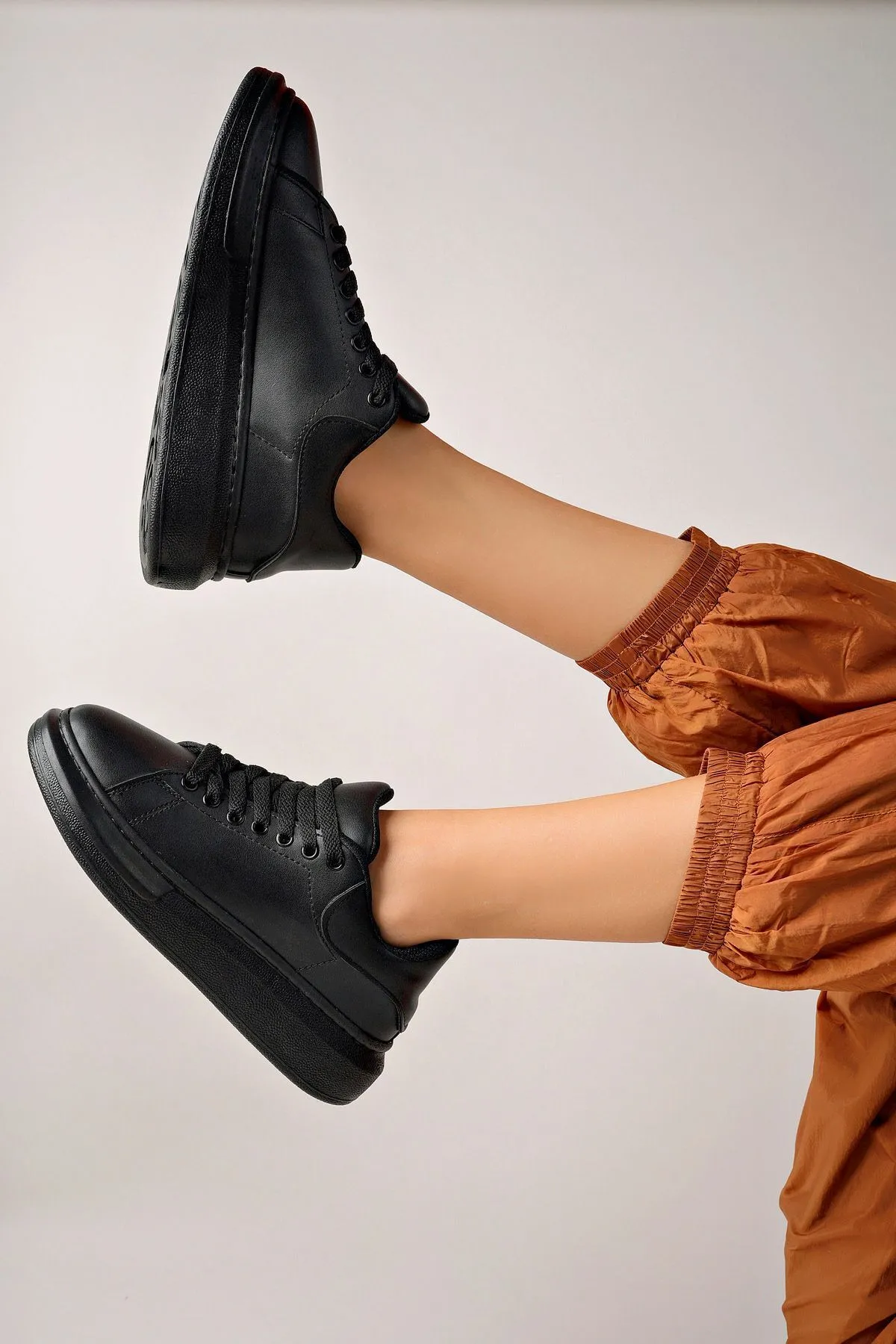 Luis a Costa LC101 Siyah ST Bağcıklı Kadın Ayakkabı - 5