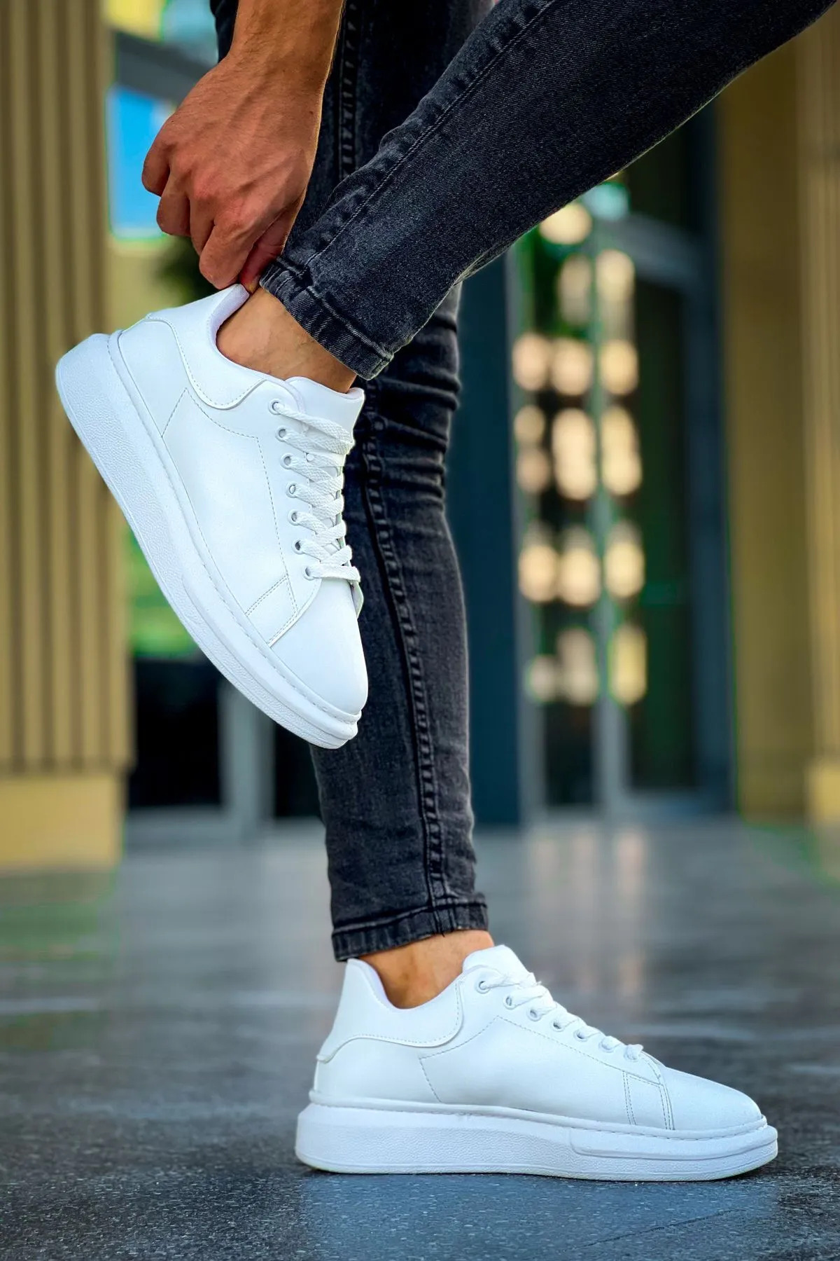 Luis a Costa LC101 Beyaz Bağcıklı Erkek Ayakkabı - 4