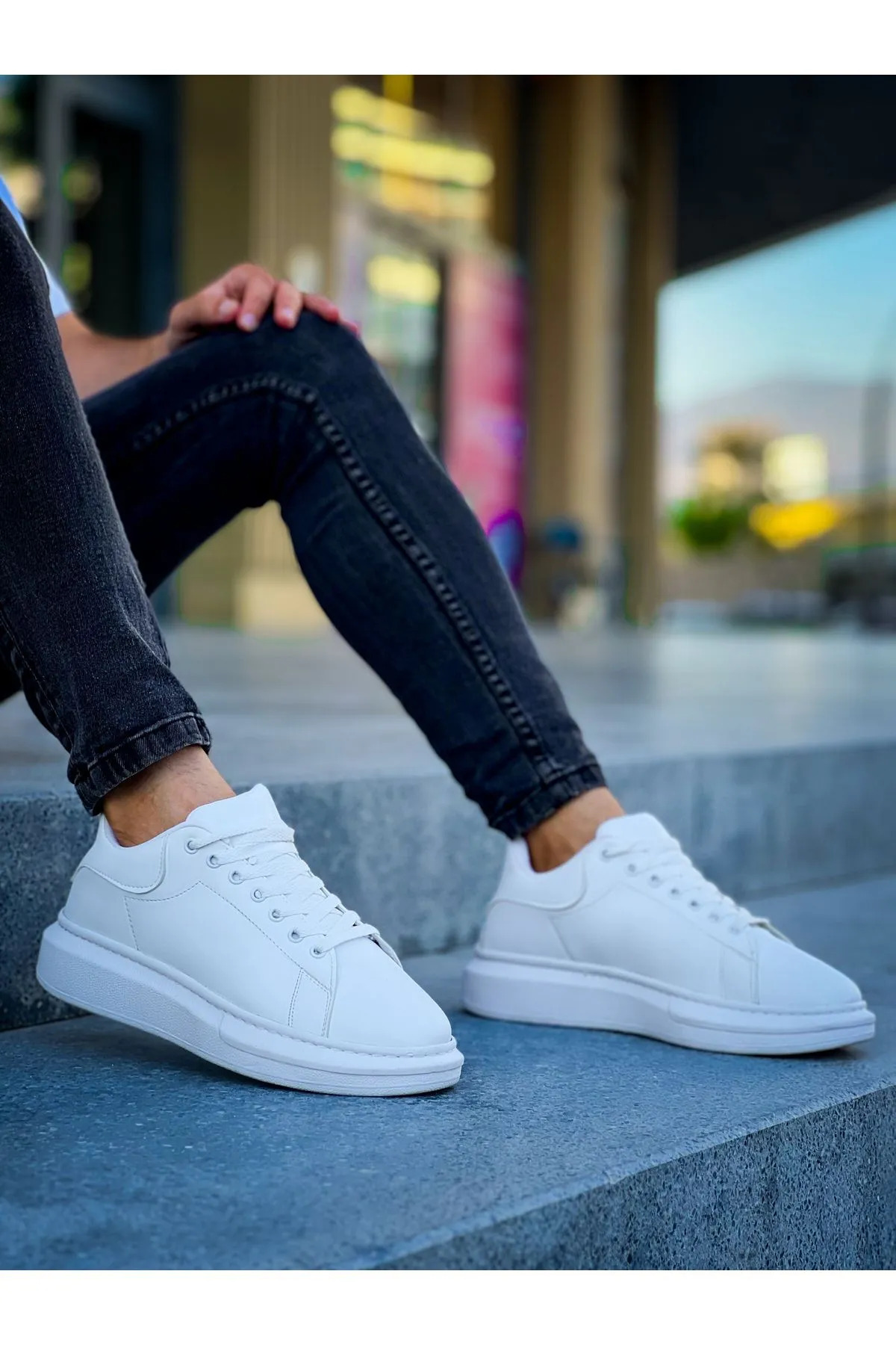 Luis a Costa LC101 Beyaz Bağcıklı Erkek Ayakkabı - 5