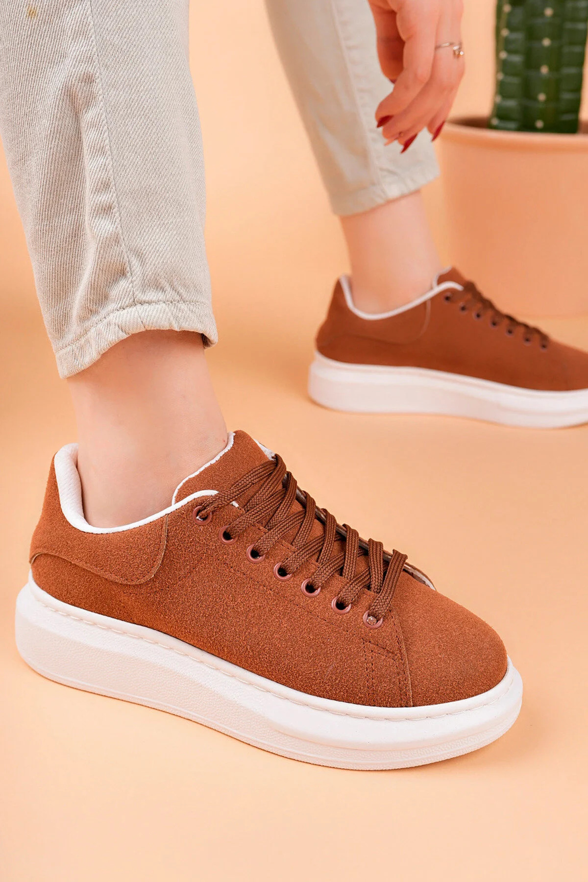 Luis a Costa LC101 Taba Süet Kadın Sneaker