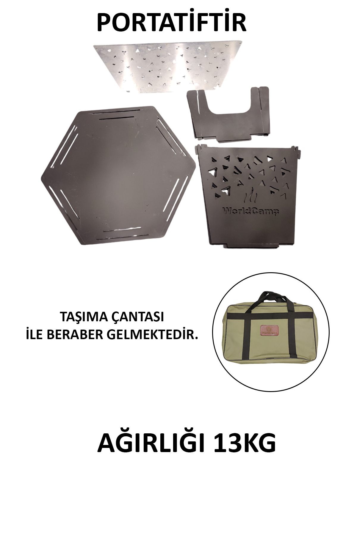 Izgaralı Portatif Ateş Çukuru (Büyük Boy) - 4