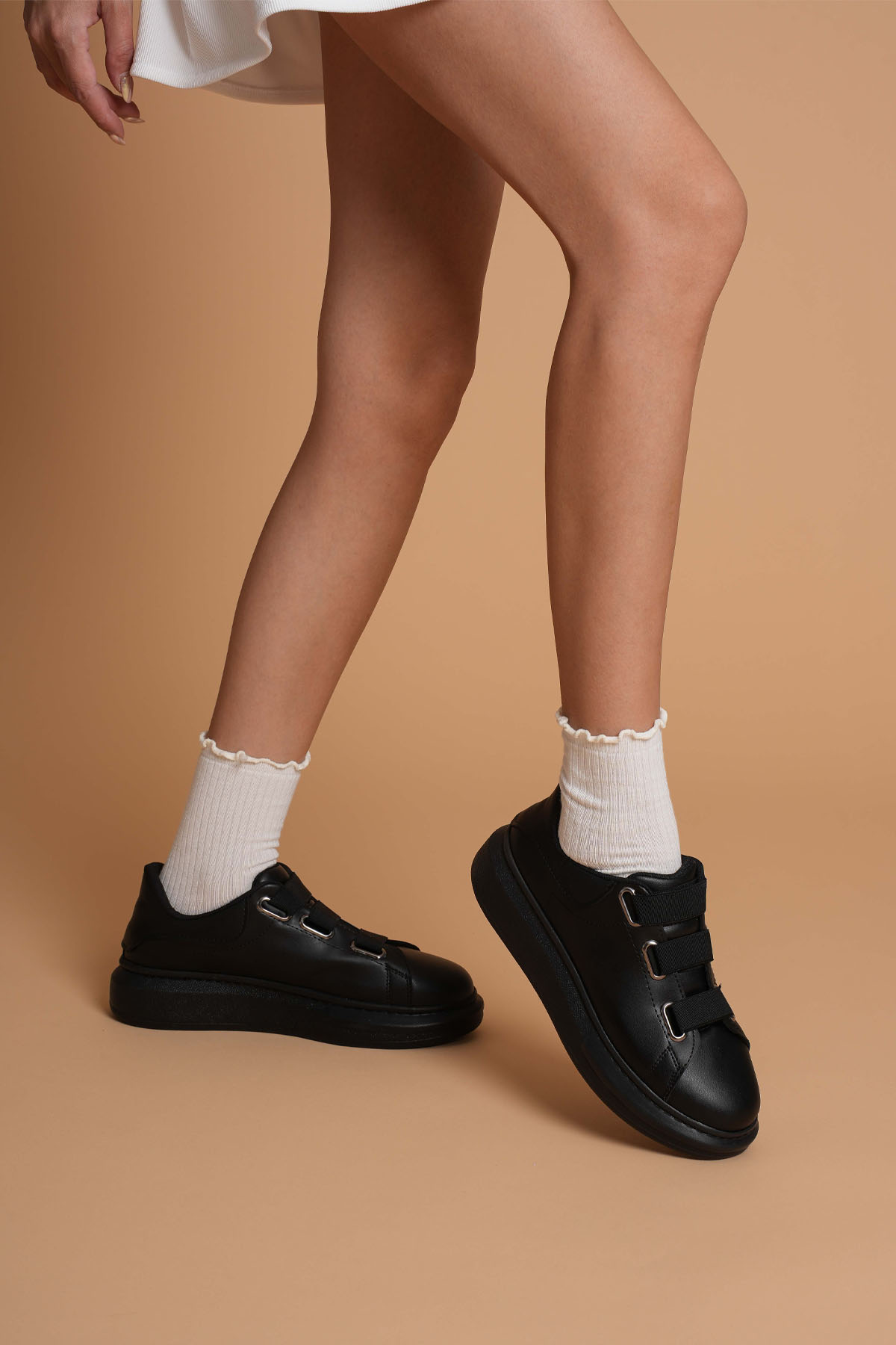 Luis a Costa LC103 Siyah ST Bağcıklı Kadın Ayakkabı - 2