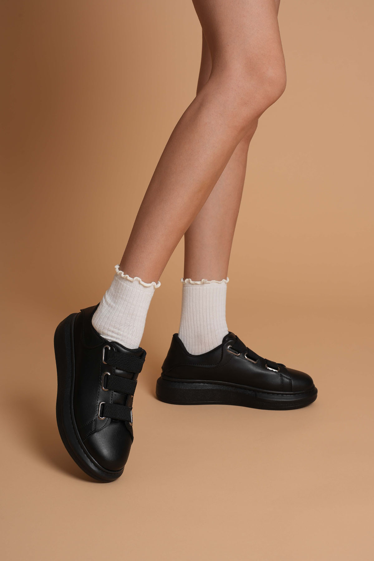 Luis a Costa LC103 Siyah ST Bağcıklı Kadın Ayakkabı - 3