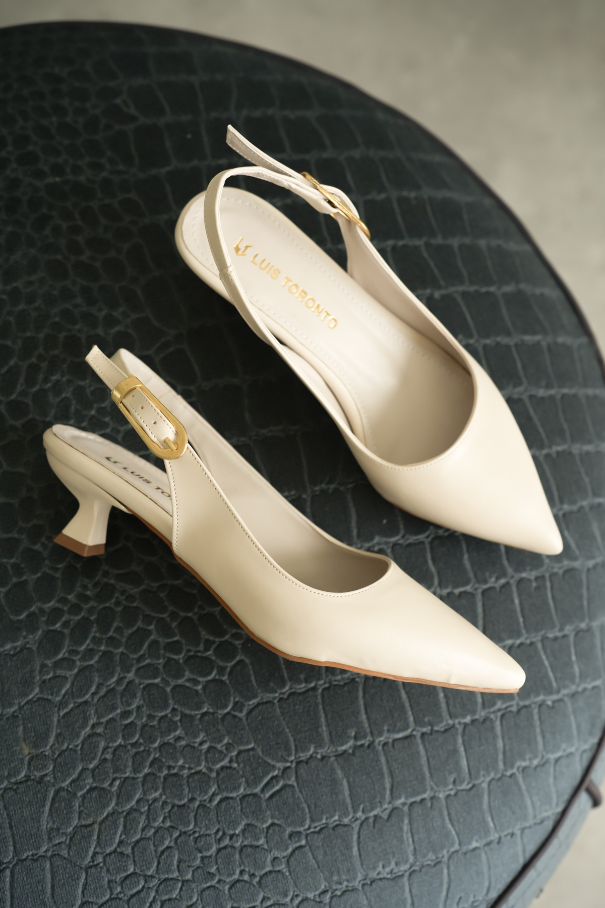 Luis a Costa LC111 Cilt Bej 4 Cm Fındık Topuklu Ayakkabı - 6