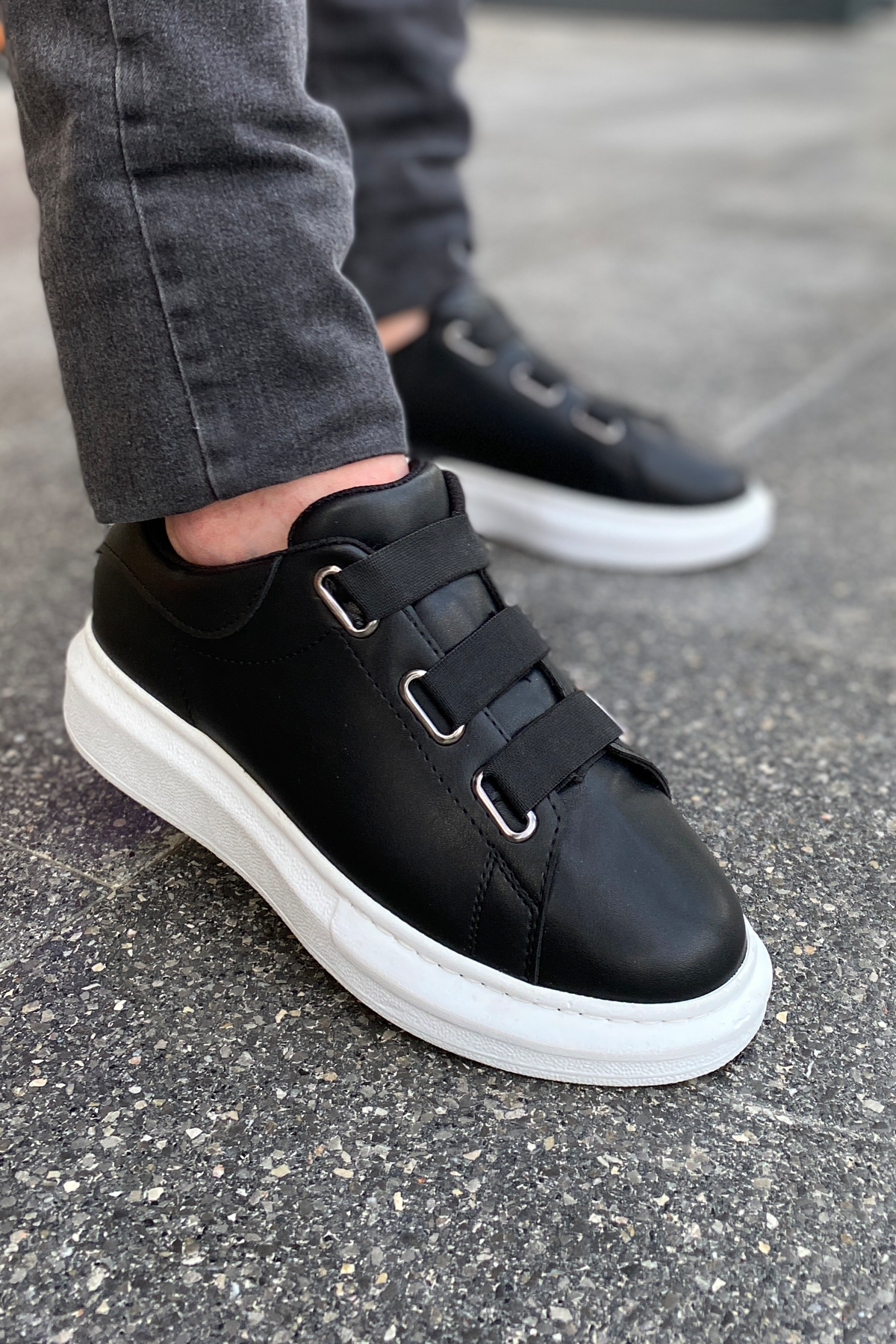 Luis a Costa LC103 Siyah BT Lastikli Erkek Ayakkabı - 3