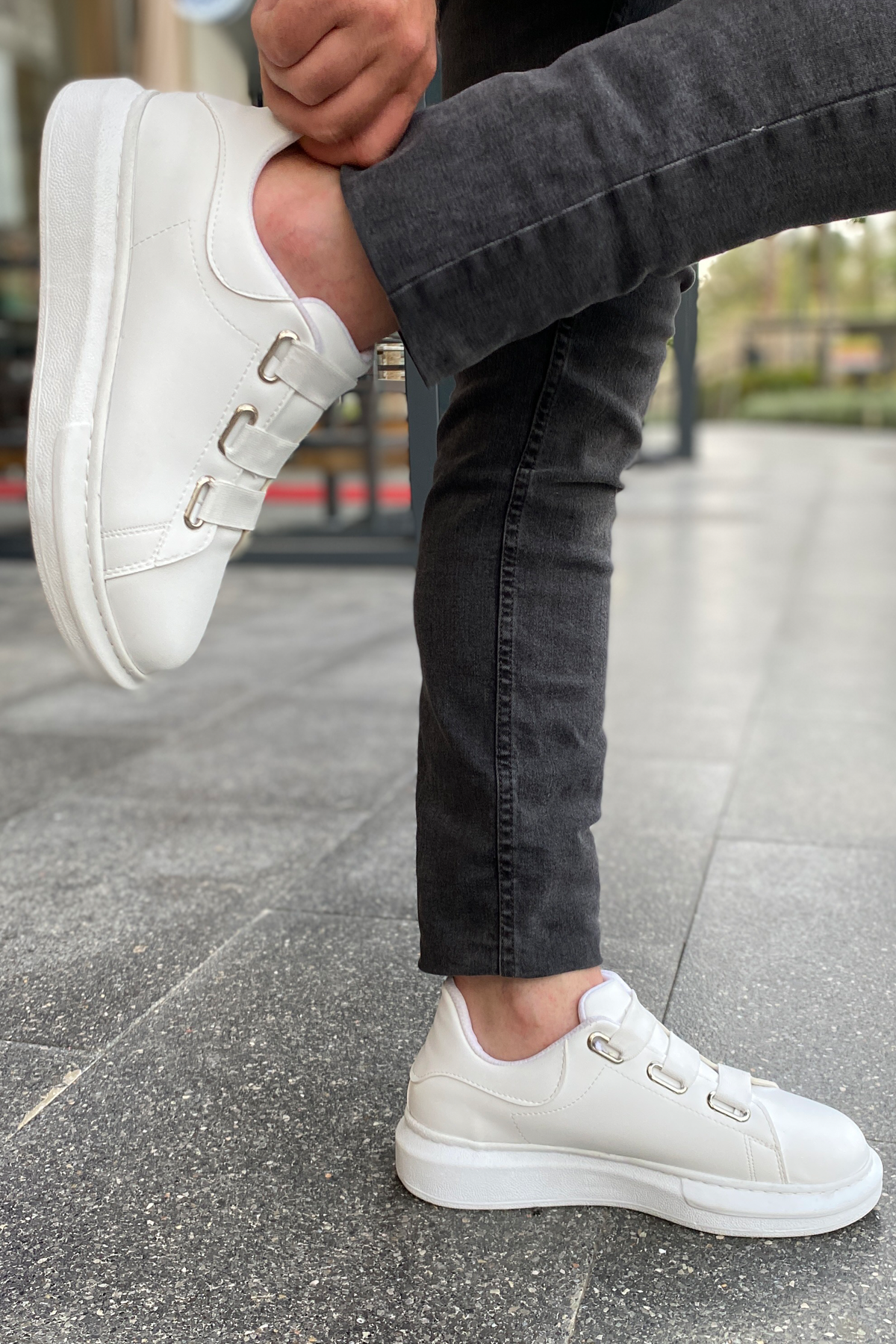 Luis a Costa LC103 Beyaz Lastikli Erkek Ayakkabı - 2