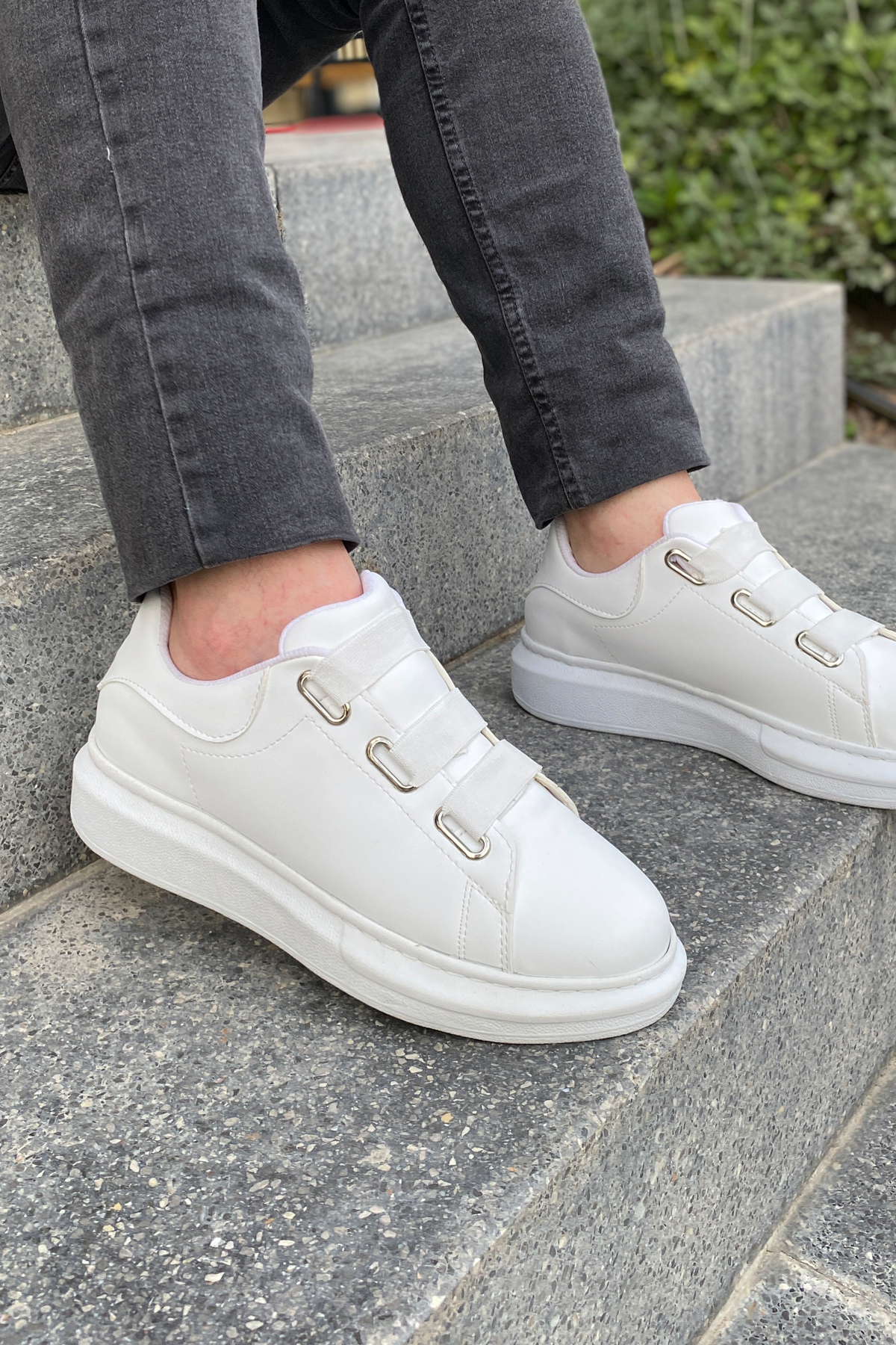 Luis a Costa LC103 Beyaz Lastikli Erkek Ayakkabı - 3