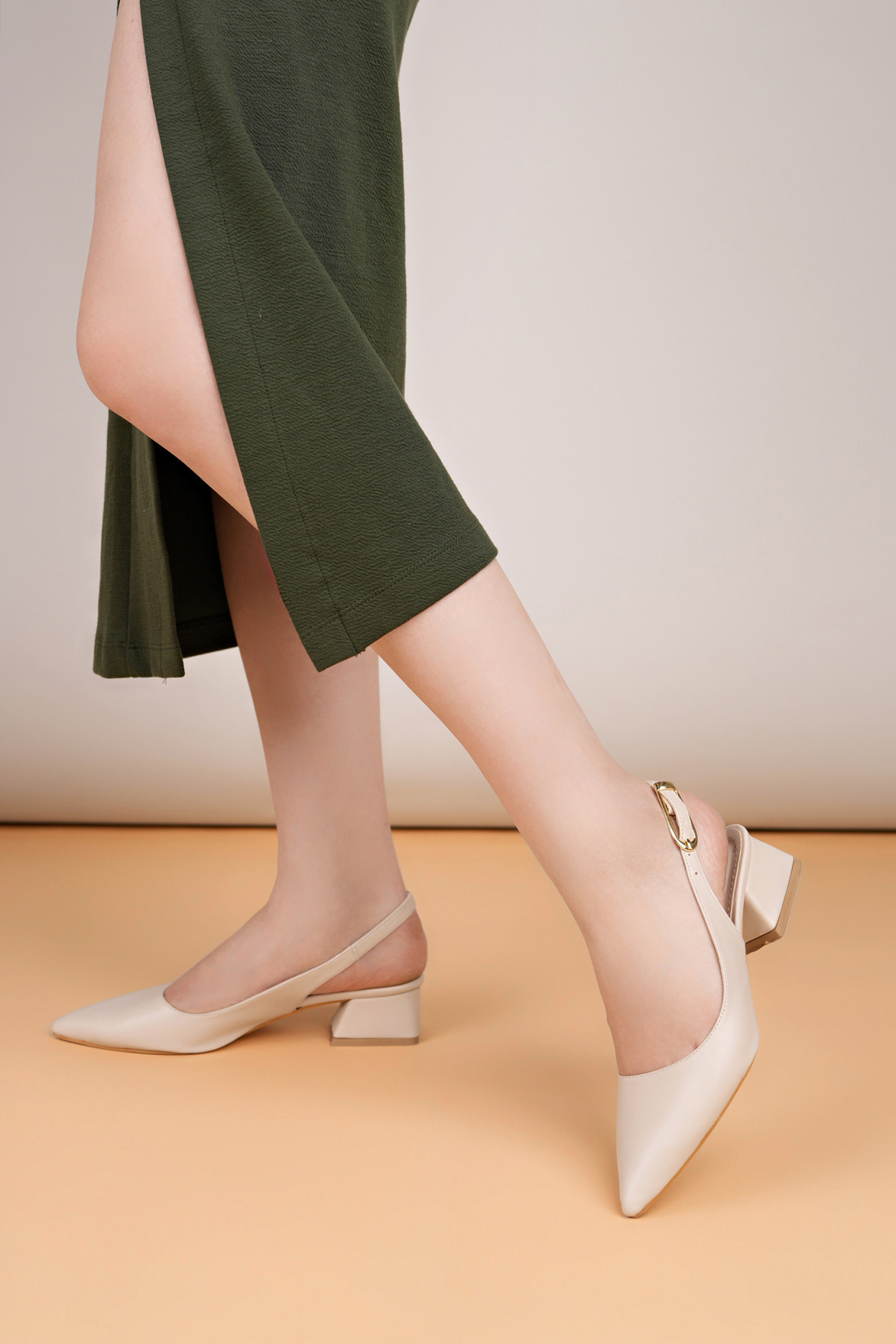 Luis a Costa Abiye LC111 Bej Cilt 4 Cm Abiye Ayakkabı - 2