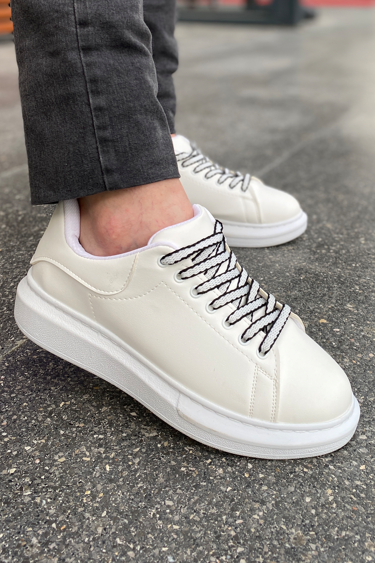 Luis a Costa LC107 Beyaz Bağcıklı Erkek Ayakkabı