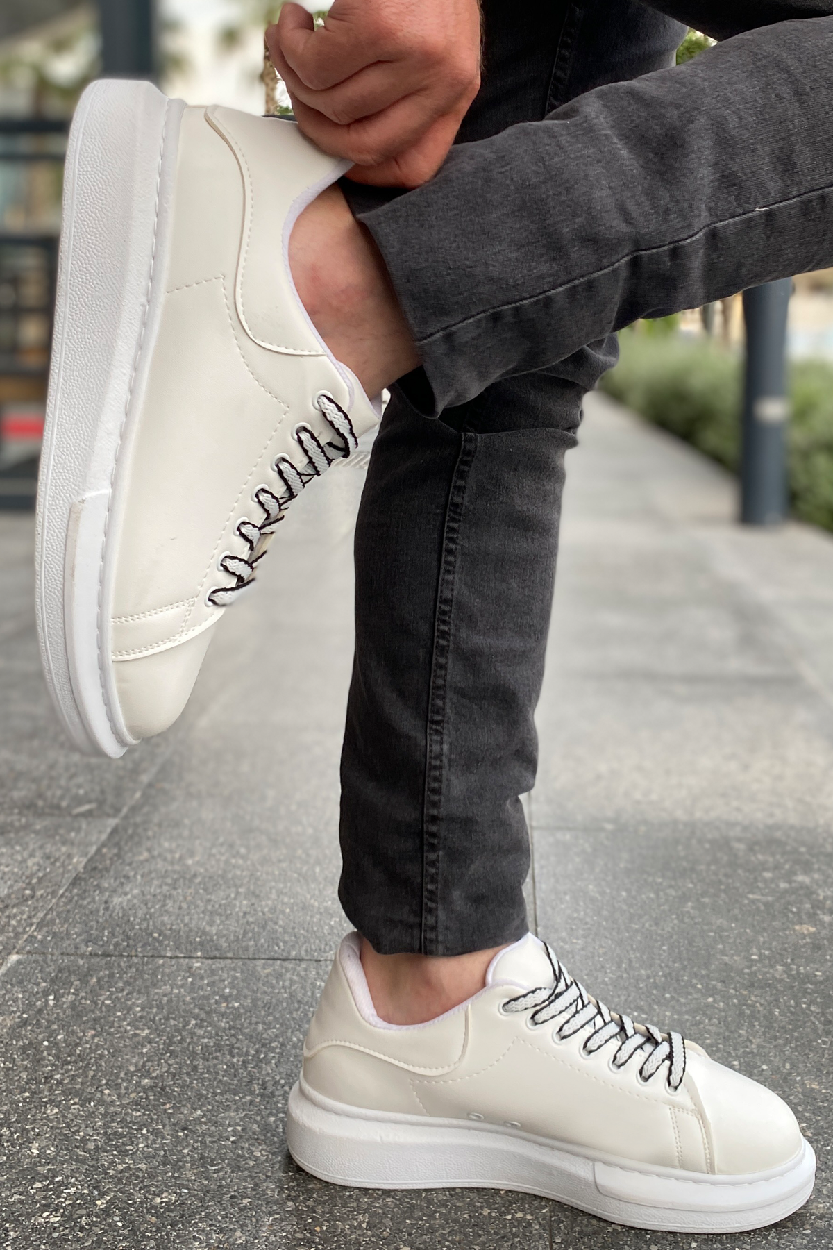 Luis a Costa LC107 Beyaz Bağcıklı Erkek Ayakkabı - 3