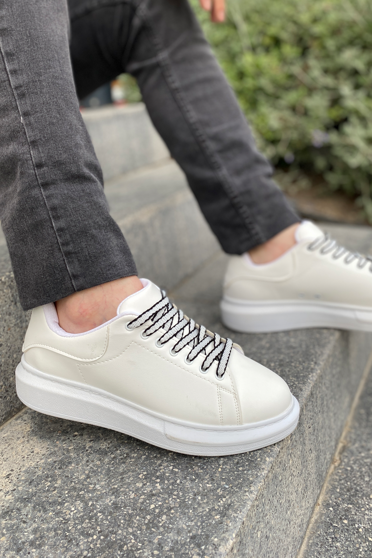 Luis a Costa LC107 Beyaz Bağcıklı Erkek Ayakkabı - 4