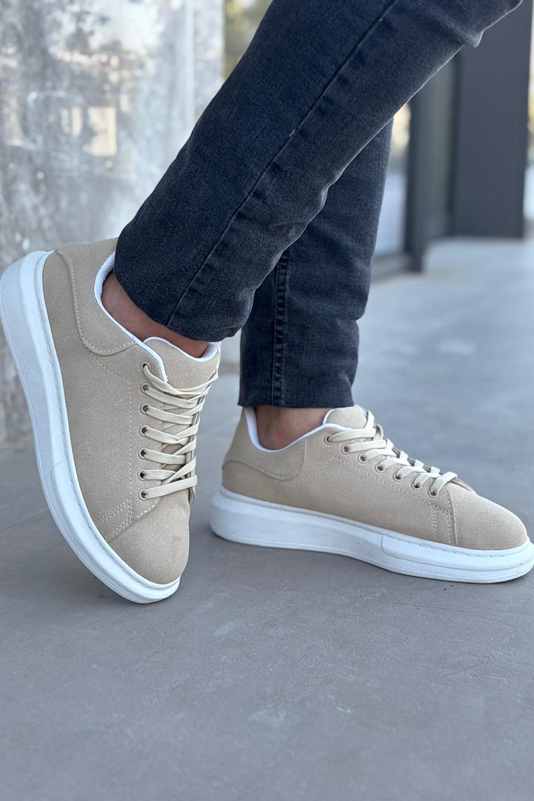 Luis a Costa LC101 Krem Süet Bağcıklı Erkek Ayakkabı - 6