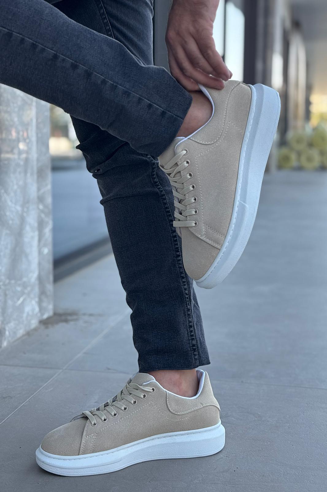 Luis a Costa LC101 Krem Süet Bağcıklı Erkek Ayakkabı - 3