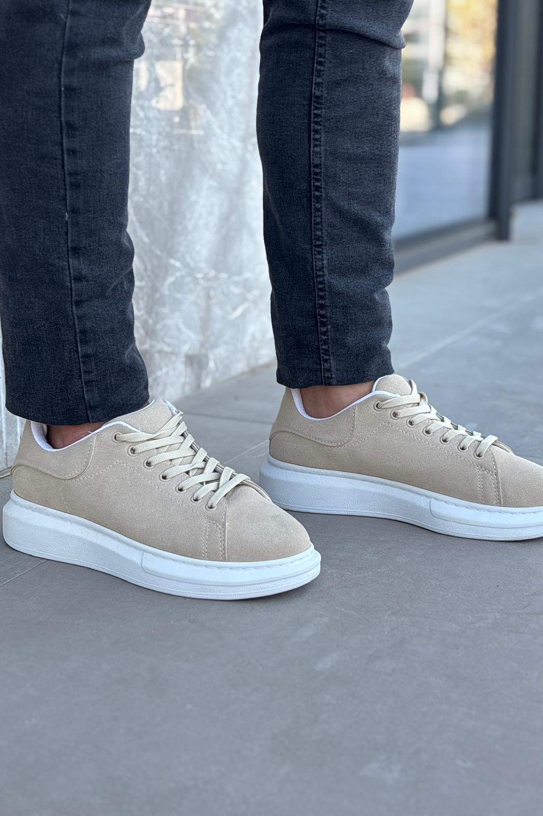 Luis a Costa LC101 Krem Süet Bağcıklı Erkek Ayakkabı - 4